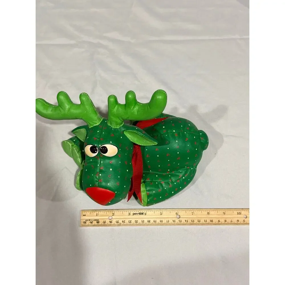 Vintage Kimble Hand Painted Christmas Reindeer Folk Art Holiday Decor